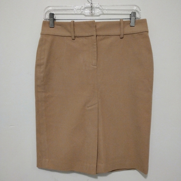 Express - Suede Khaki Slits Pencil Skirt - Picture 12 of 12
